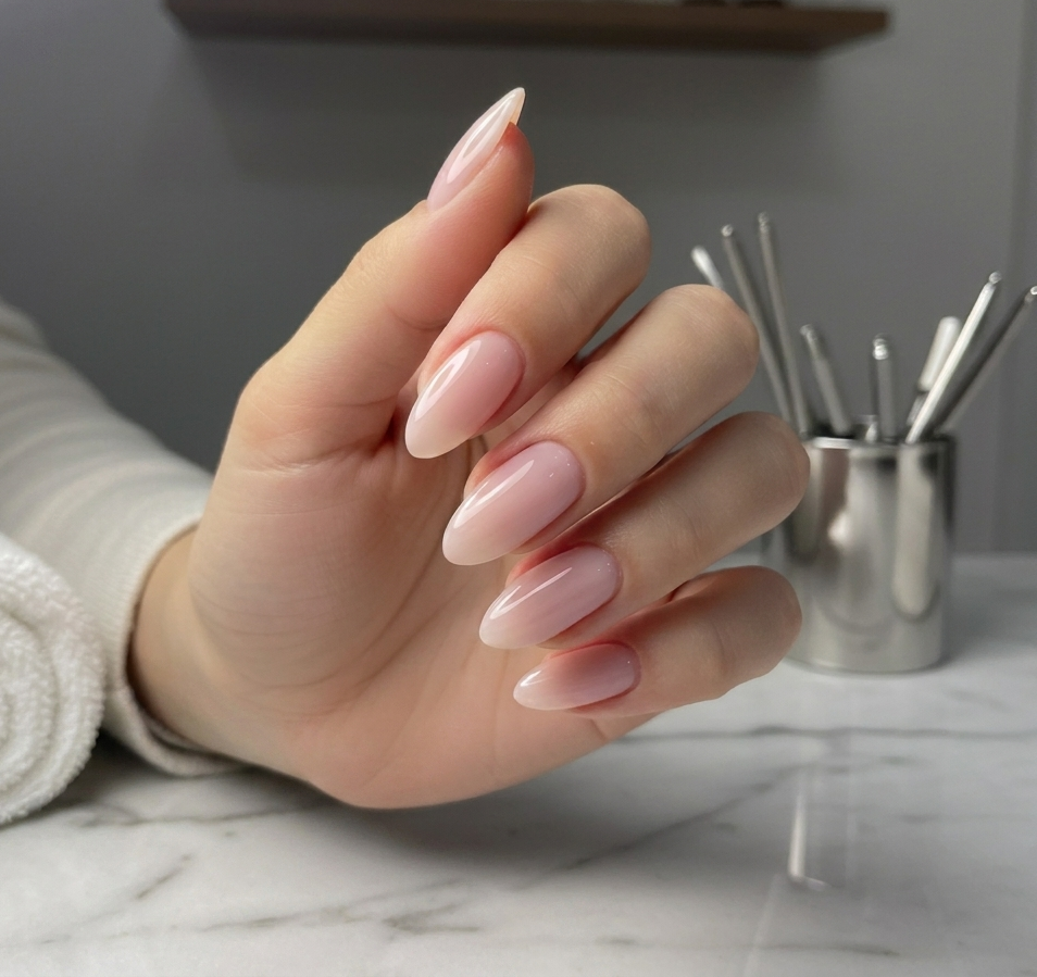 Russian Manicure close up